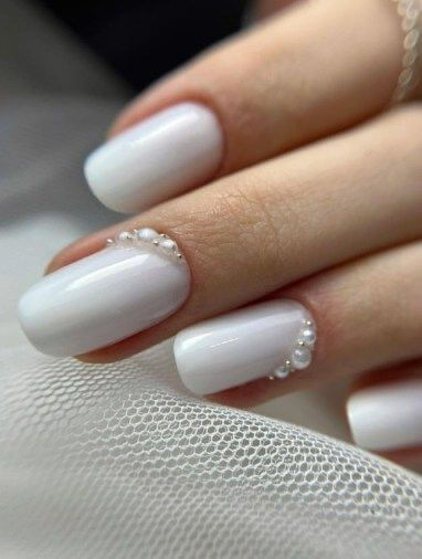 ongles blanc laiteux